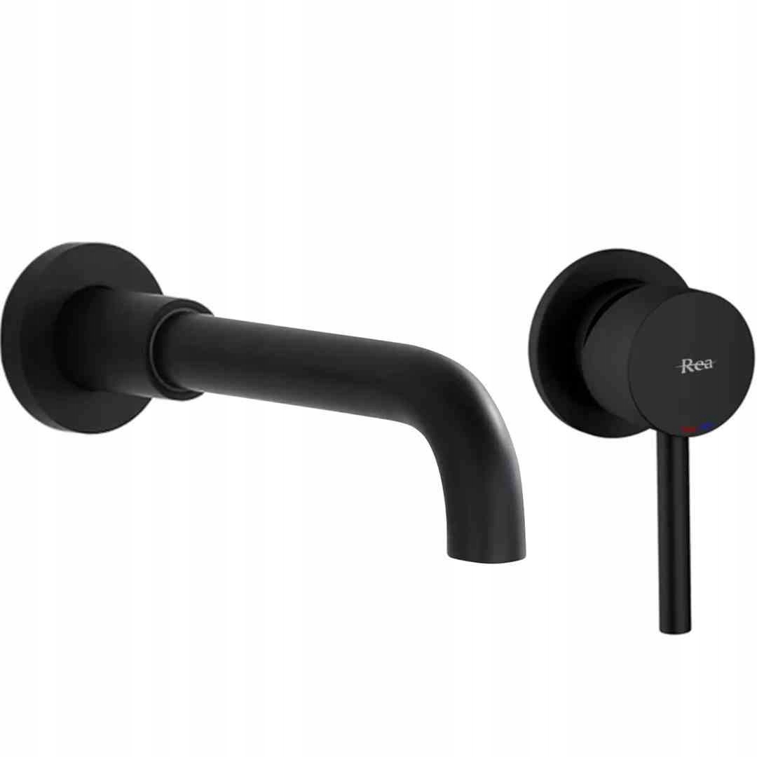 Umývadlová Batéria Pod Omietku Lungo Long Čierna Box Rea