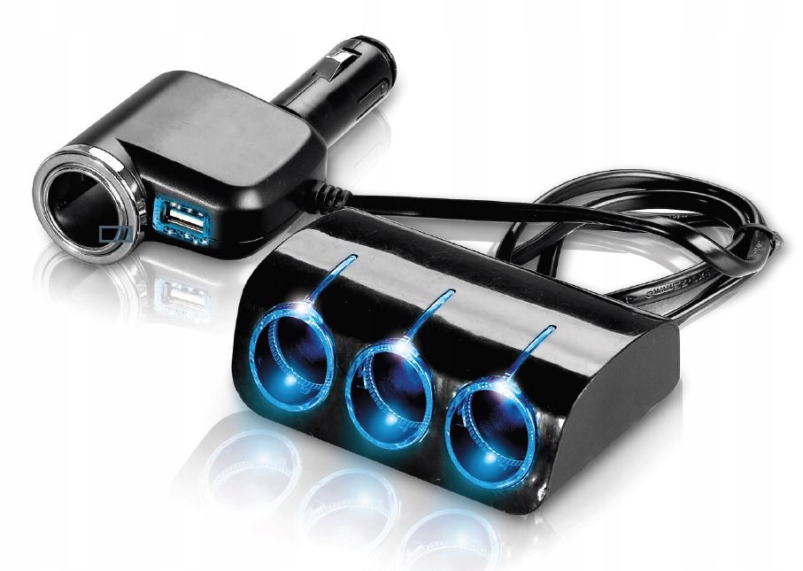 

Rozdzielacz rozgałęźnik zapalniczki 4x Usb AS4