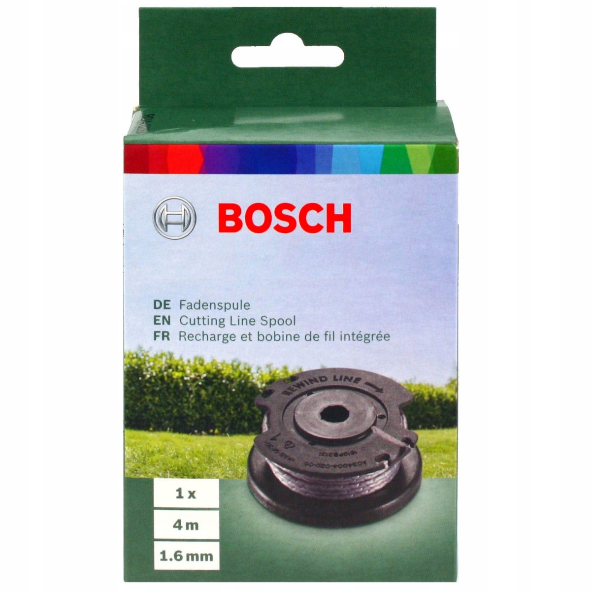 SZPULA ŻYŁKA 1,6mm 4m do EASYGRASSCUT 18V i EASYGRASSCUT 23 BOSCH Średnica 1.6 mm