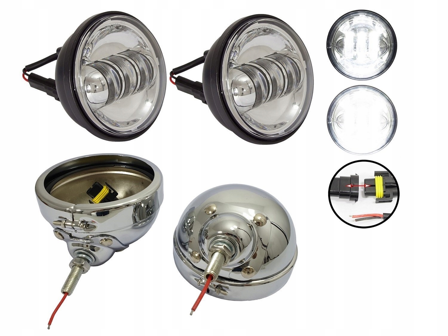 lampy boczne i obudowa lightbary do Harley LED