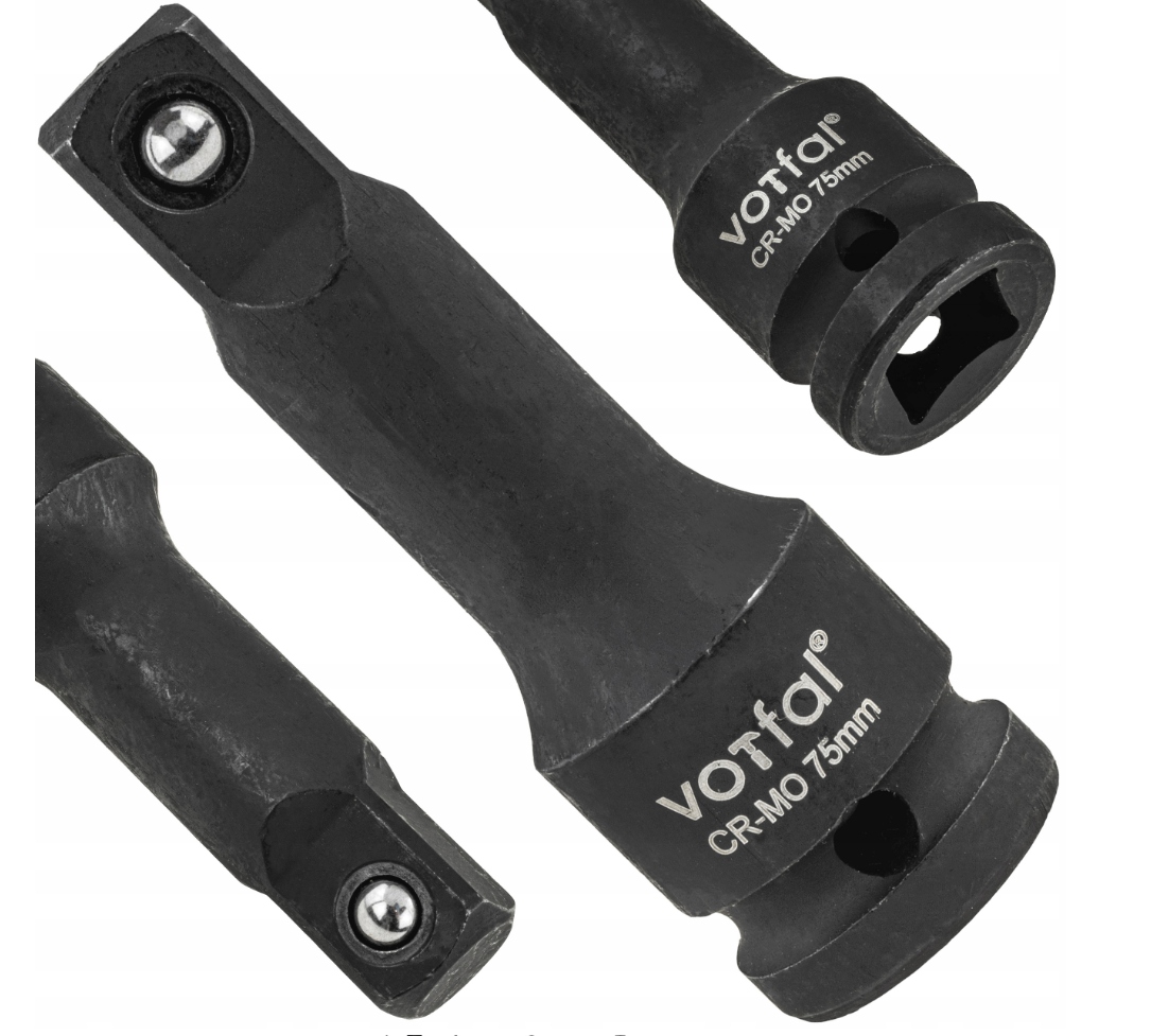 Przedłużka Udarowa Klucz Nasadka Adapter Udar Stal Cr-mo 1/2" 75 MM