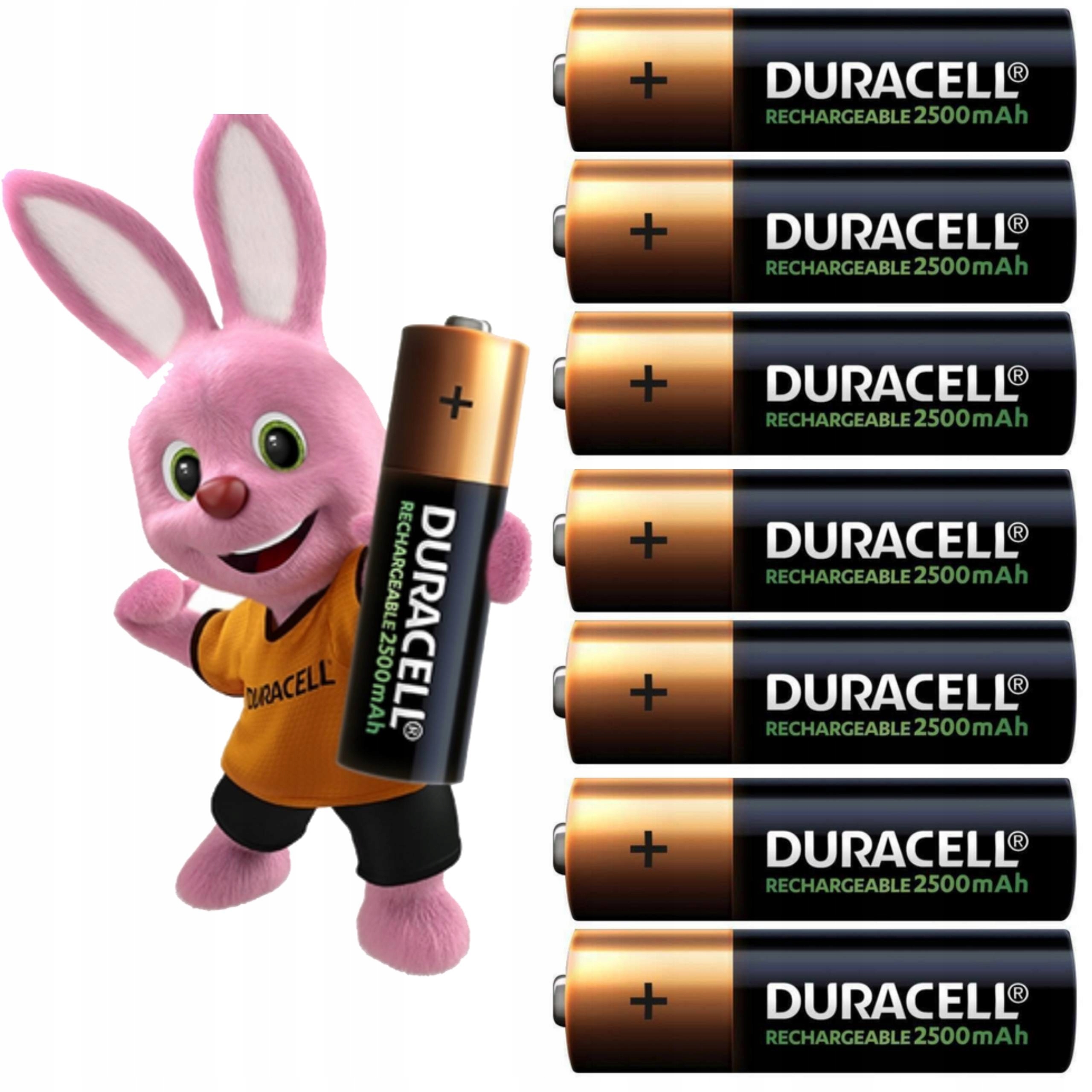 

8x Akumulatorki baterie Duracell R6 Aa 2500 mAh