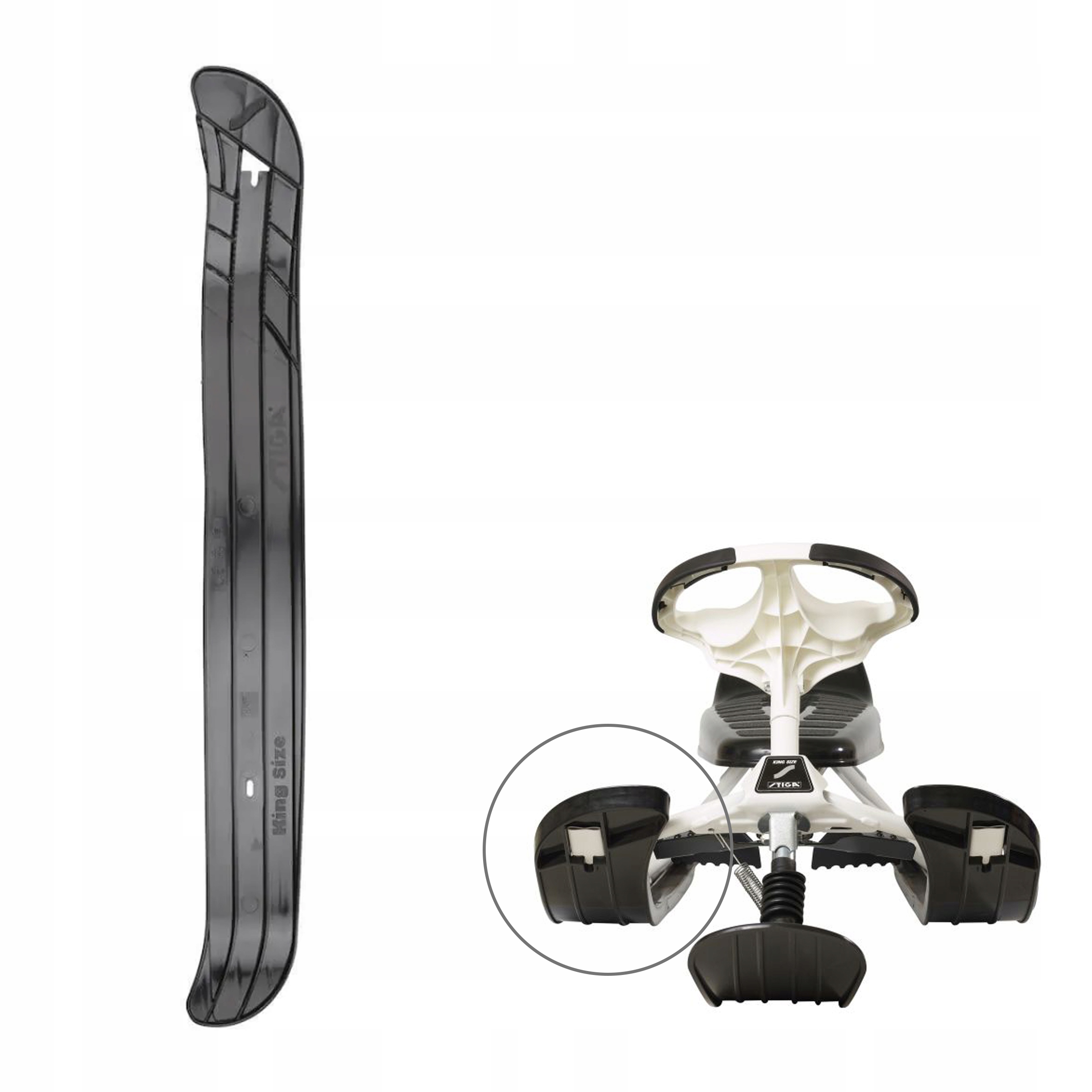 Stiga płoza boczna Prawa narta do nartosanki King Size