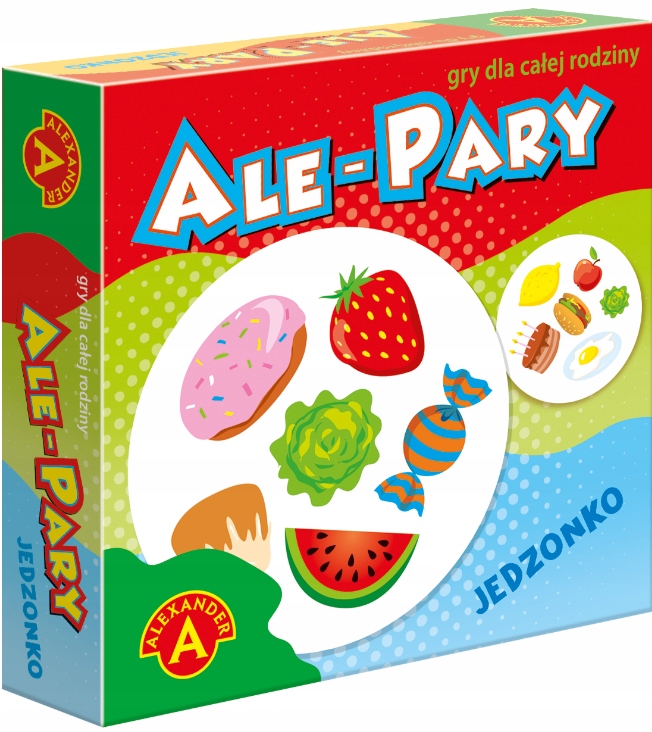 GRA KARCIANA ZNAJDŹ ALE PARY JEDZONKO JEDZENIE 4+ Wydawca Alexander