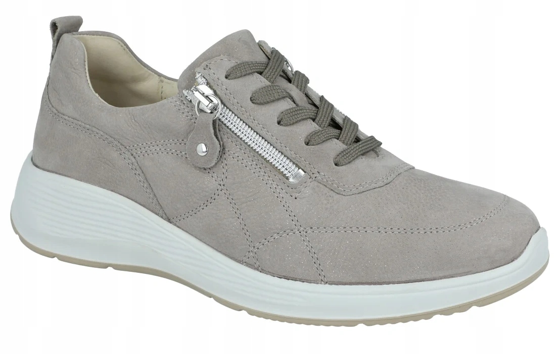 Dámské polobotky Waldlaufer 698001 na zip kožené, velká tuhost K R38,5