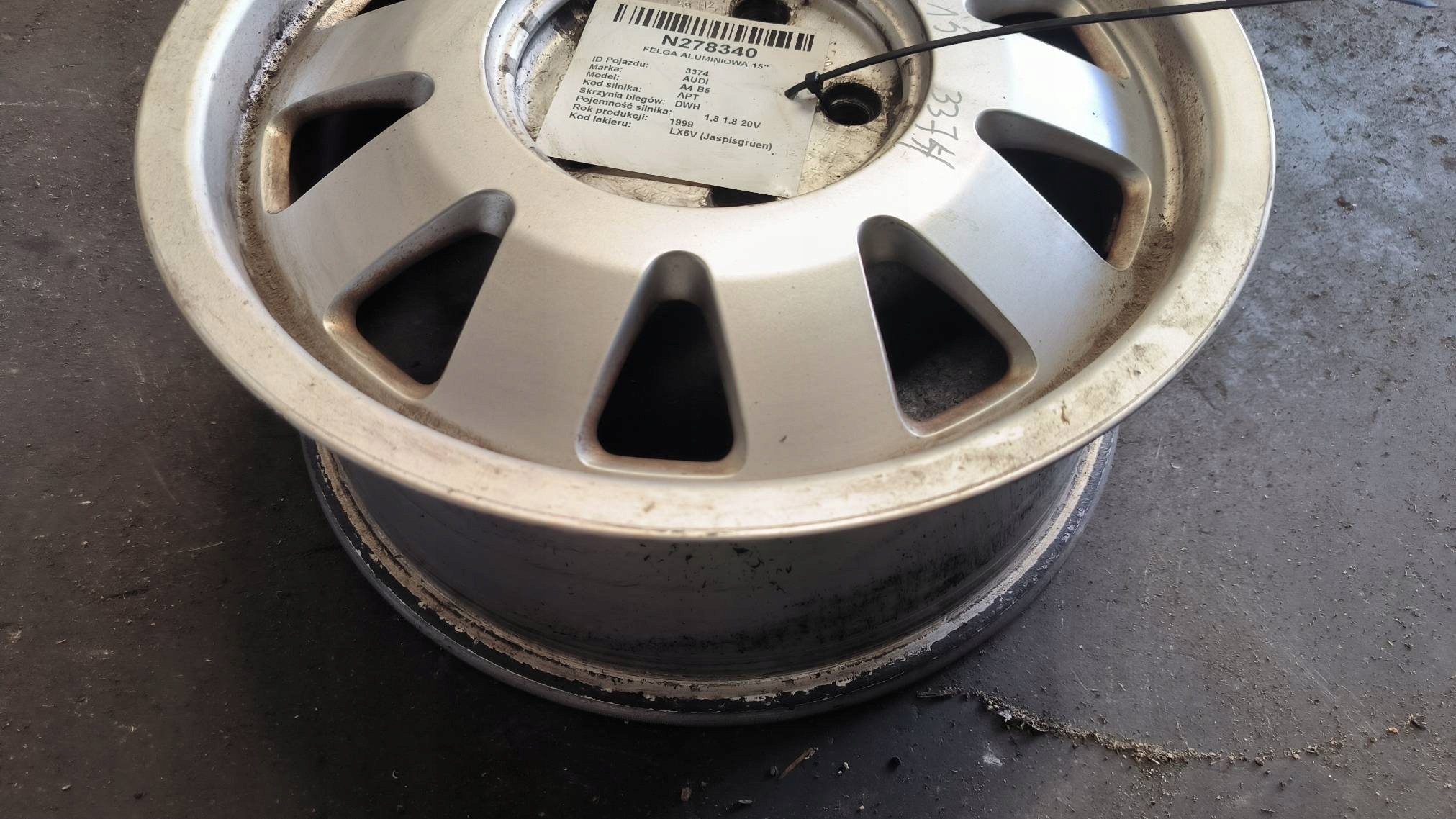 disk hliníkový 15'' 5X112 4B0601025N AUDI A4 B5