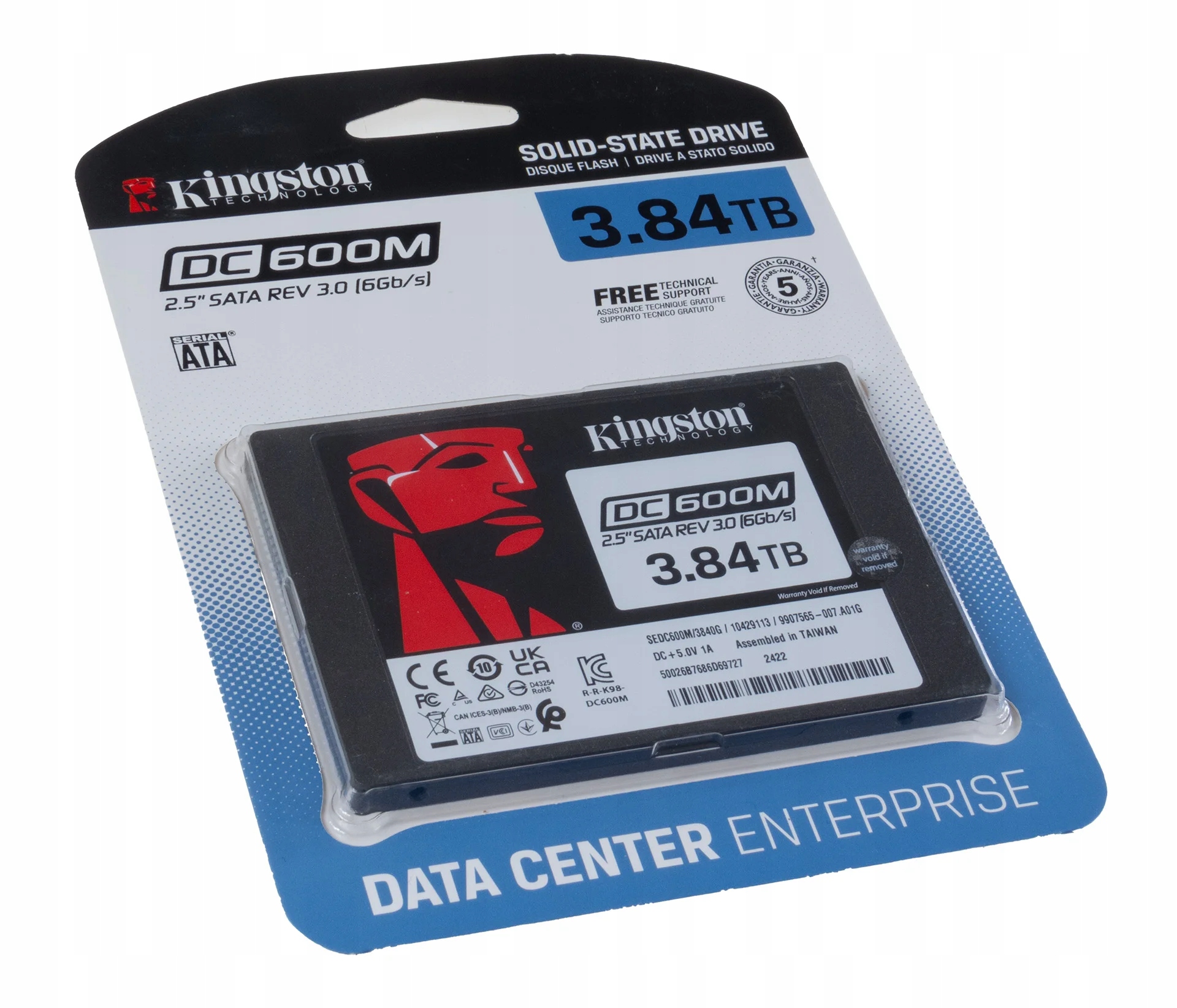 Nowy Dysk Kingston DC600M 3.84TB Ssd Sata 6Gb SEDC600M/3840G