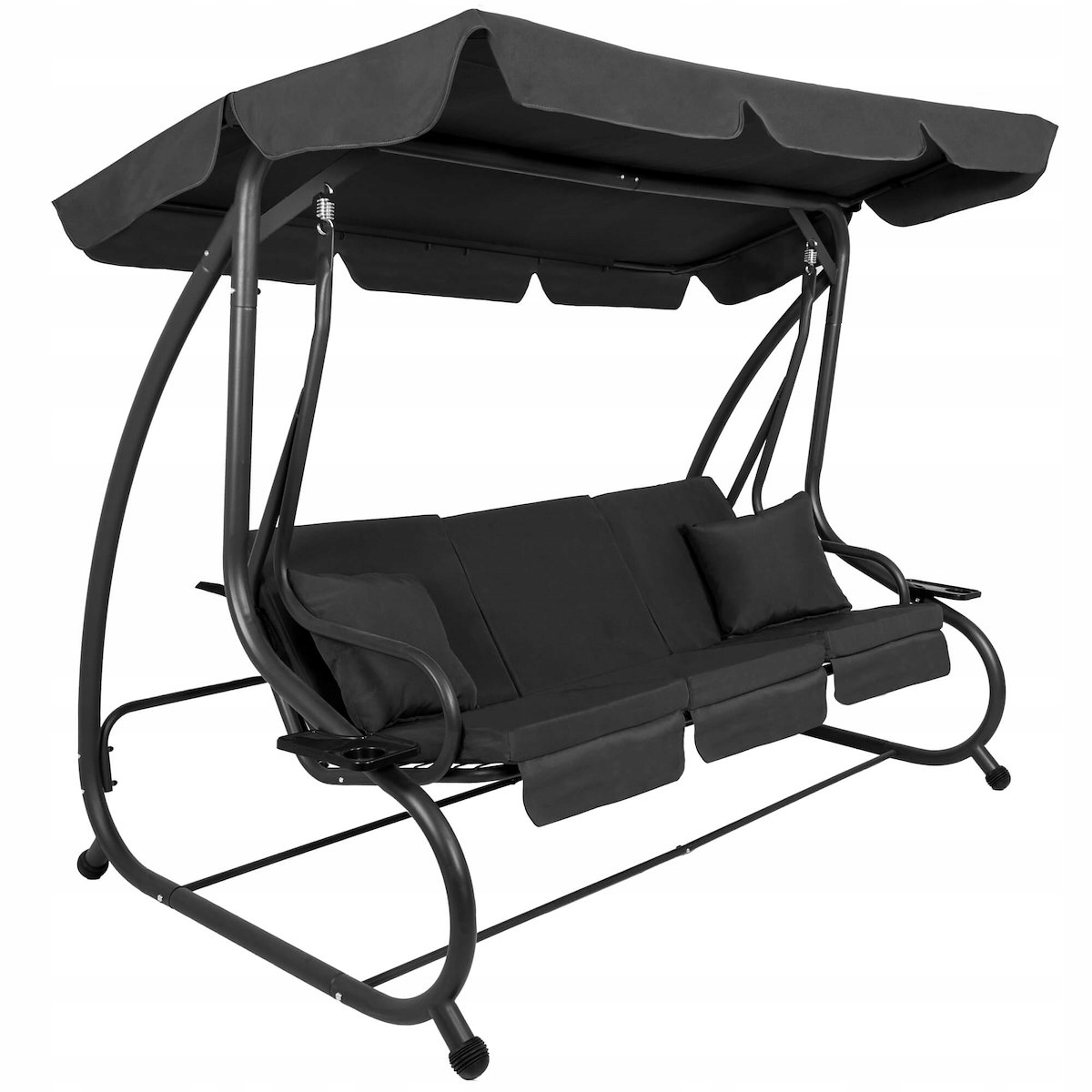 OGRODOWA HUŚTAWKA BUJANA ŁAWKA 3 OSOBOWA ROZKŁADANA 2w1 + DASZEK MOSKITIERA Producent Springos
