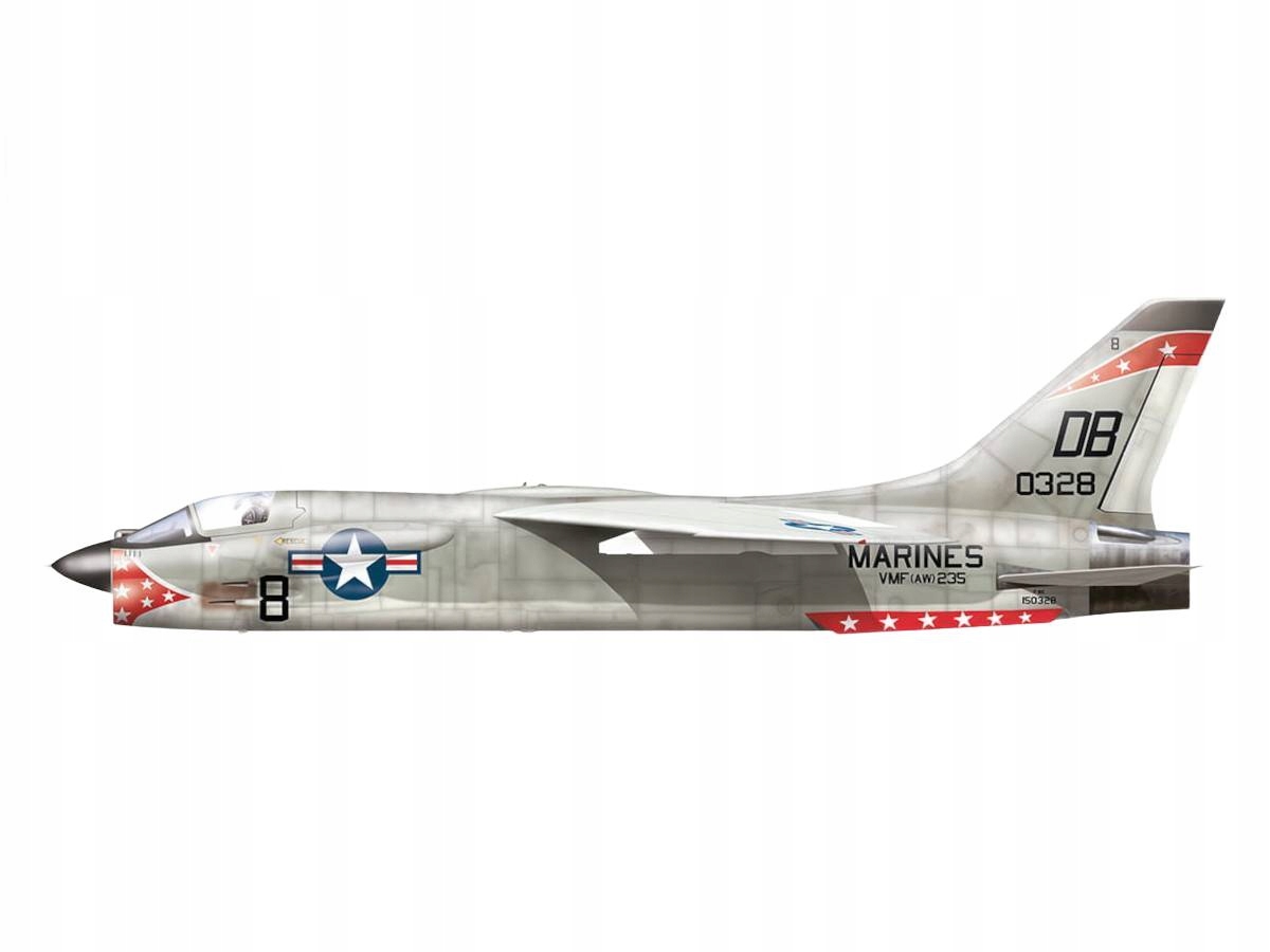 Chance Vought F-8E Crusader Marines model letadla 48021 Hobby 2000