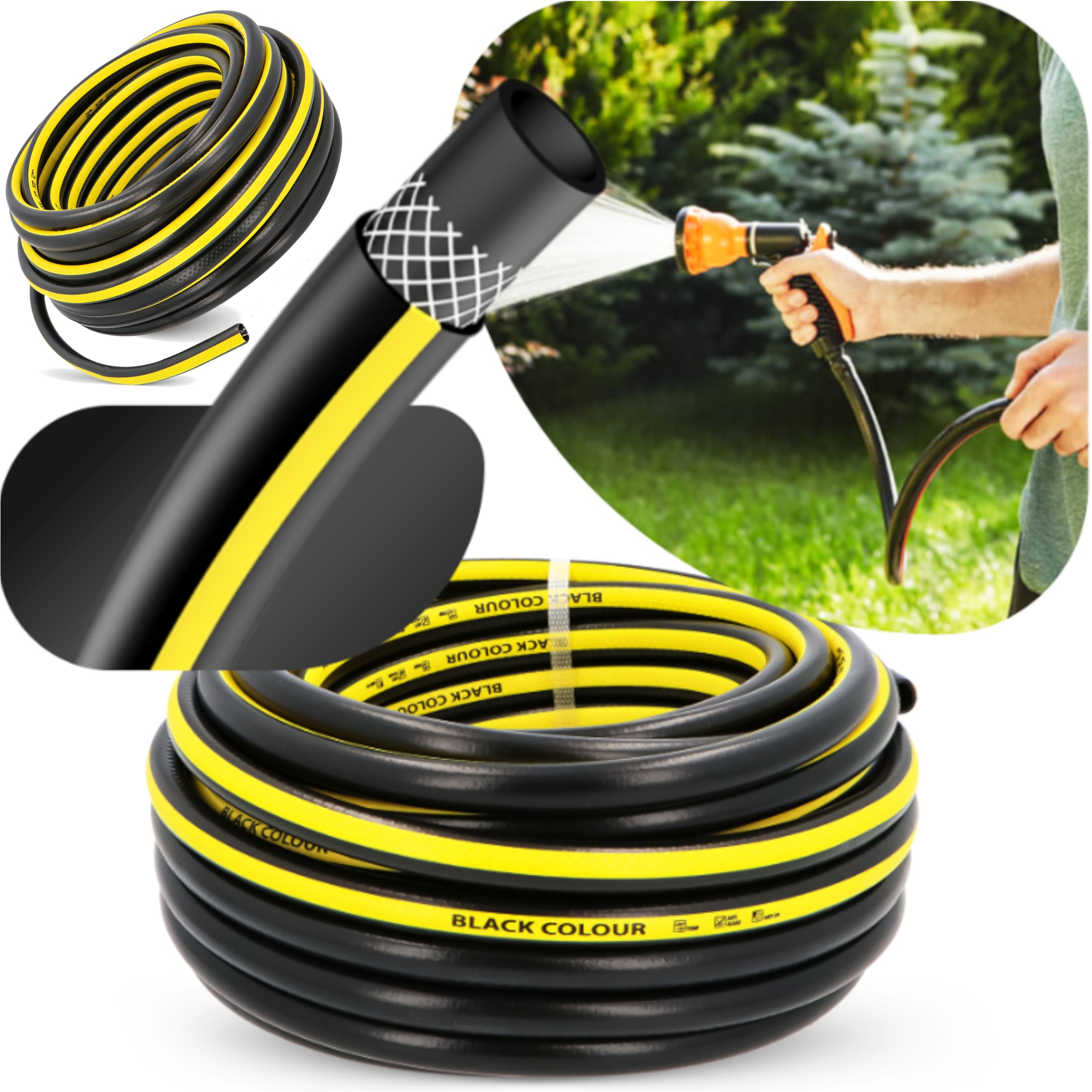 Hadice Vyztužená 50 m Elegantní Vzhled A Vysoká Odolnost 1/2''