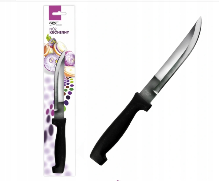 

Nóż kuchenny 15,3 26,8 cm Ravi stal czarny