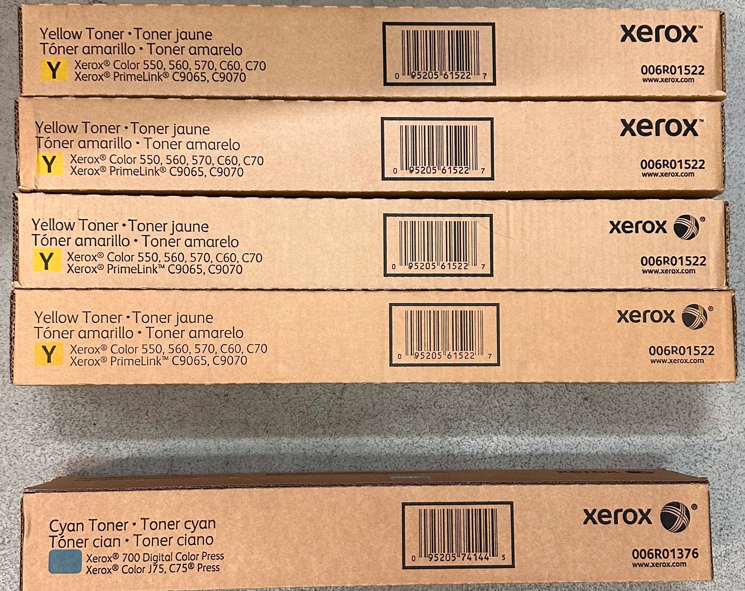 Toner Xerox Color 550 560 570 Yellow Originál 006R01530