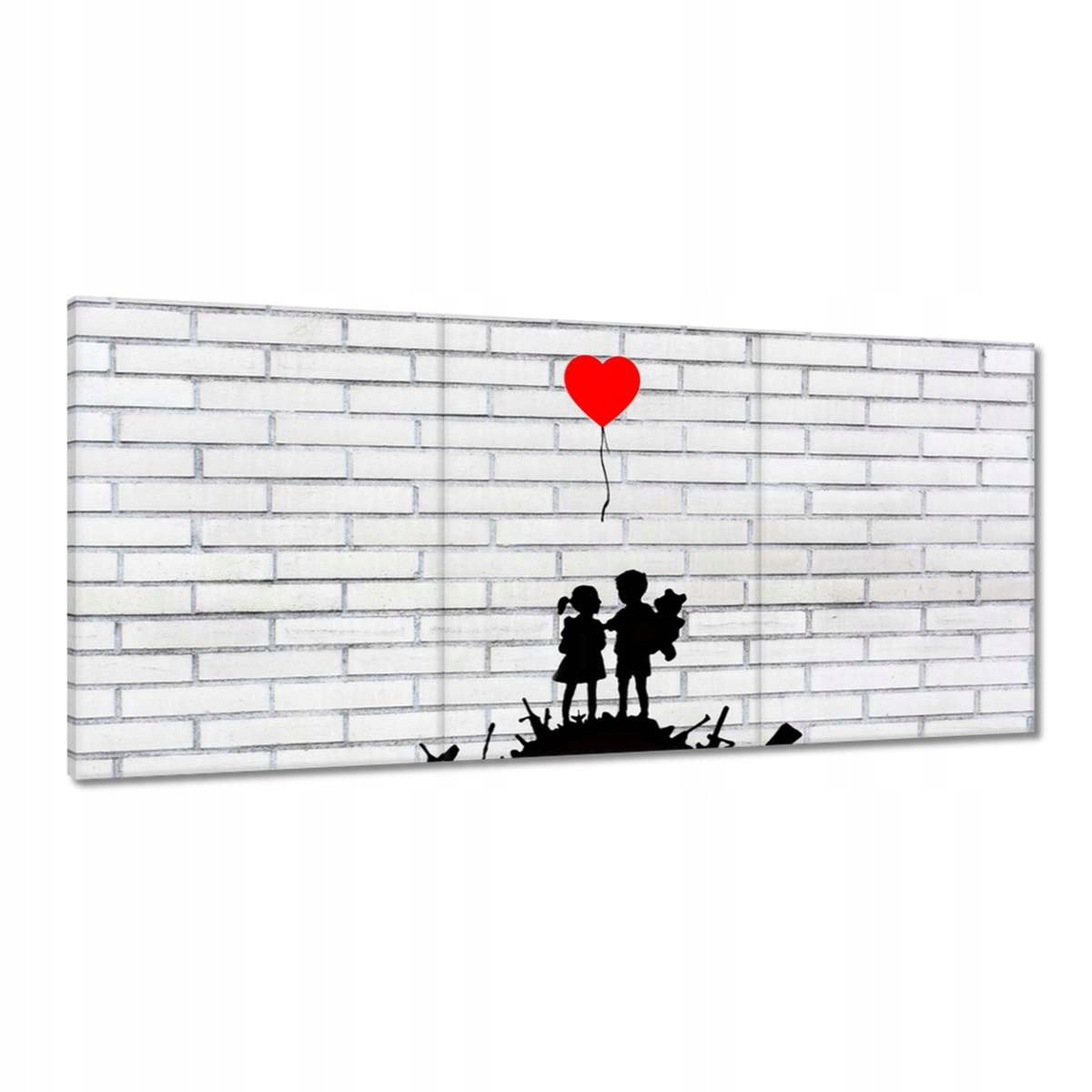 Obrazy 210x100 Banksy Sterta zbrane Balón