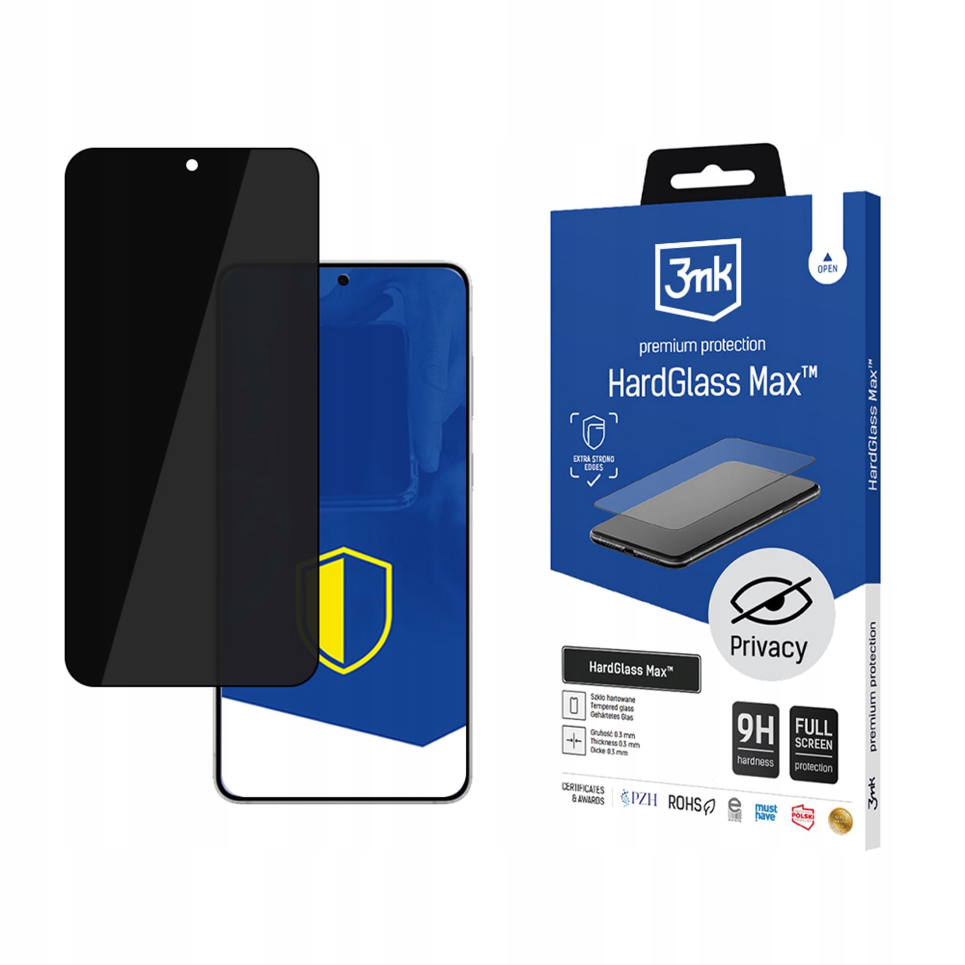 Tvrzené sklo na Samsung Galaxy S25 Edge 3mk HardGlass Max Priv