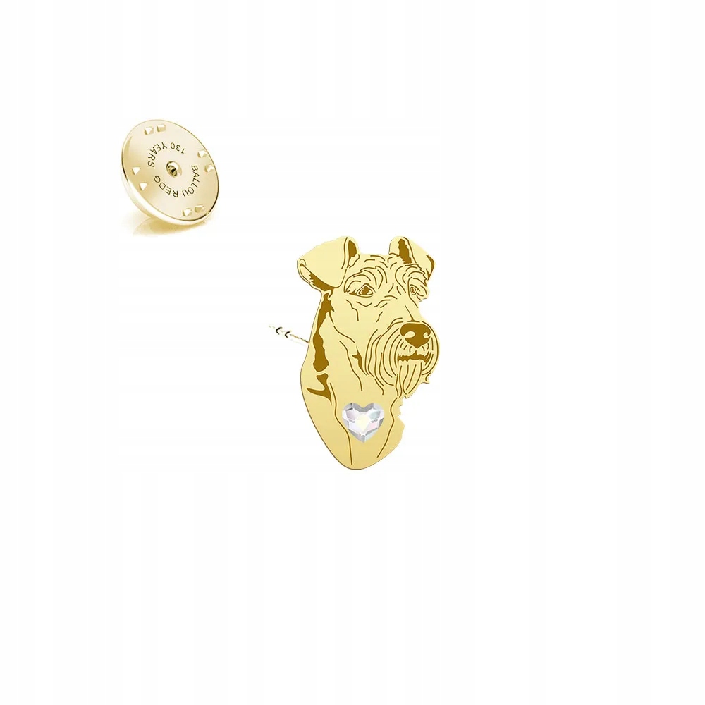 Odznak s irským teriérem 925 Žena, šperky, Dárek Dedikace