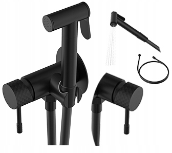 Batéria Čierna Glami bidetová podomietková slúchadlá hadica umývačka bidetu