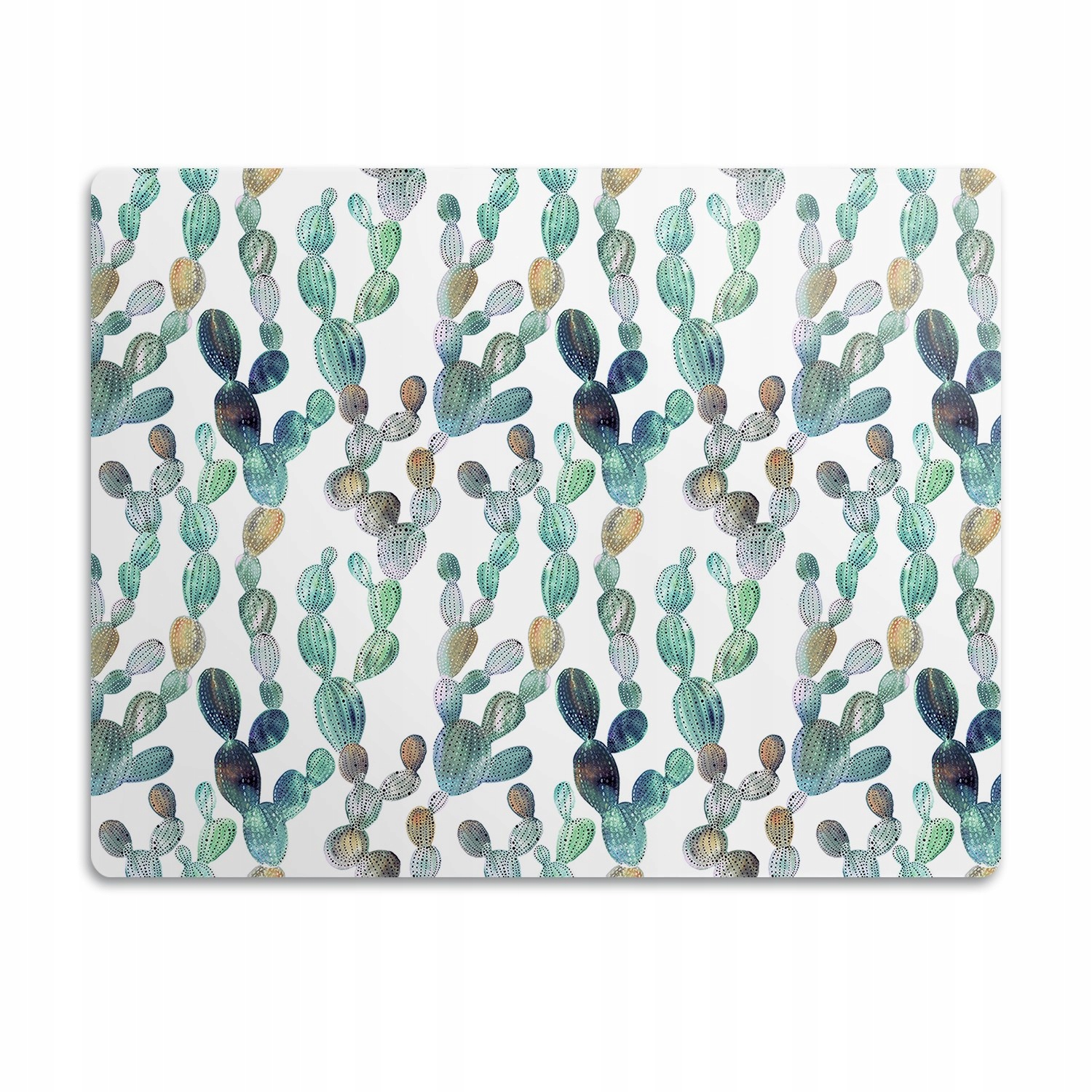 Levně Pro psa ochranná podložka pod misku Kaktusy 90x60 cm