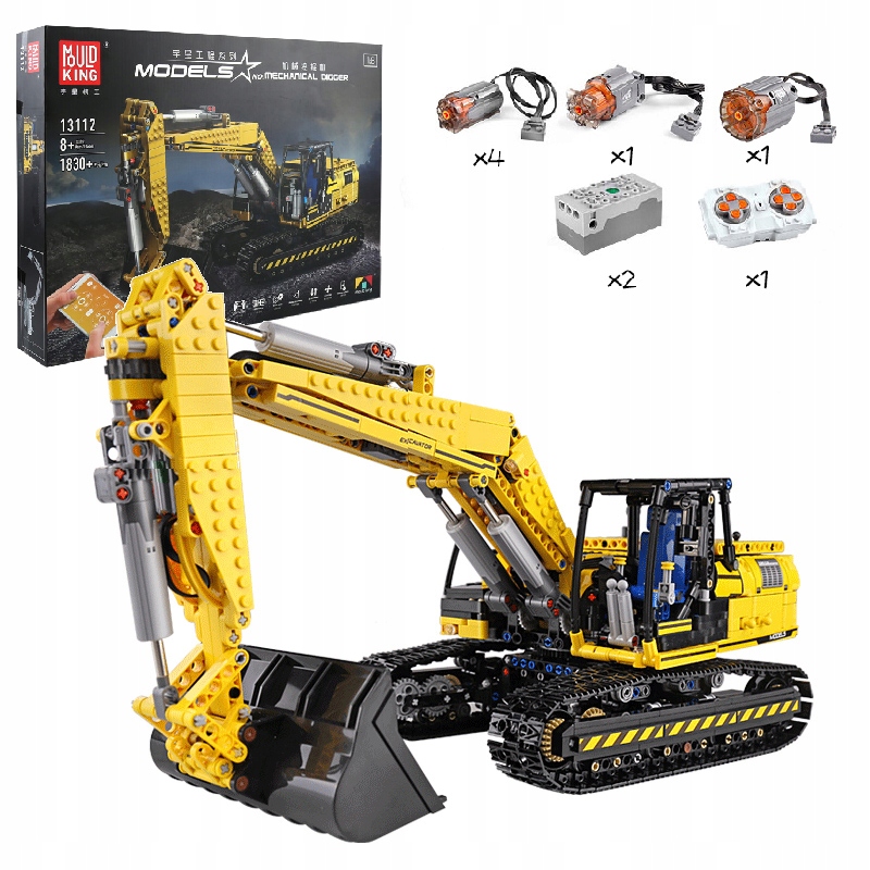 

Mould King Technic Motorized Excavator Koparka Car