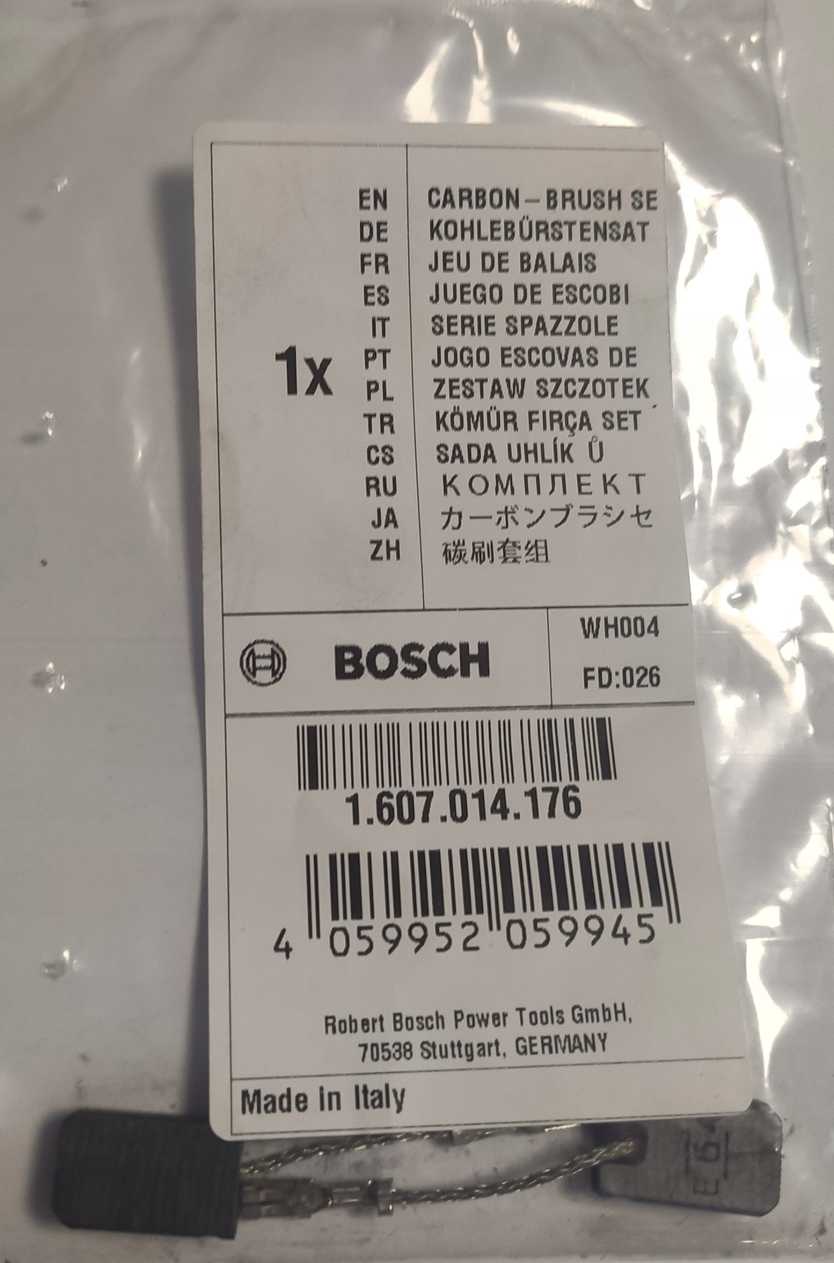 

Szczotki węglowe oryginalne Bosch 1607014176