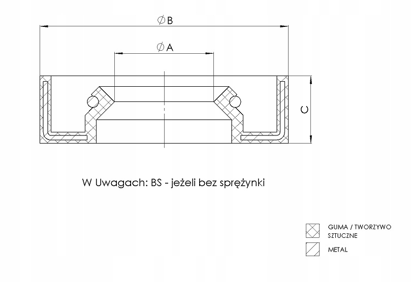 POLIURETANOWA USZCZELKA BATERII PRYSZNICOWEJ USZCZELNIACZ UNIWERSALNA Kod producenta TED39685