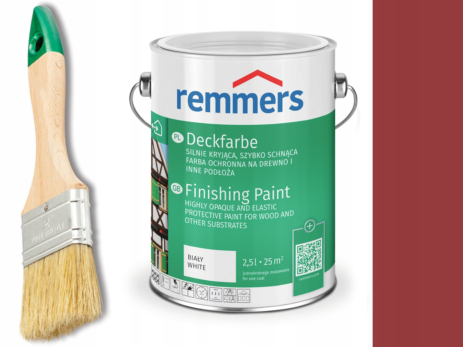 Remmers Barva na dveře nábytku Červená Švédská 5 L