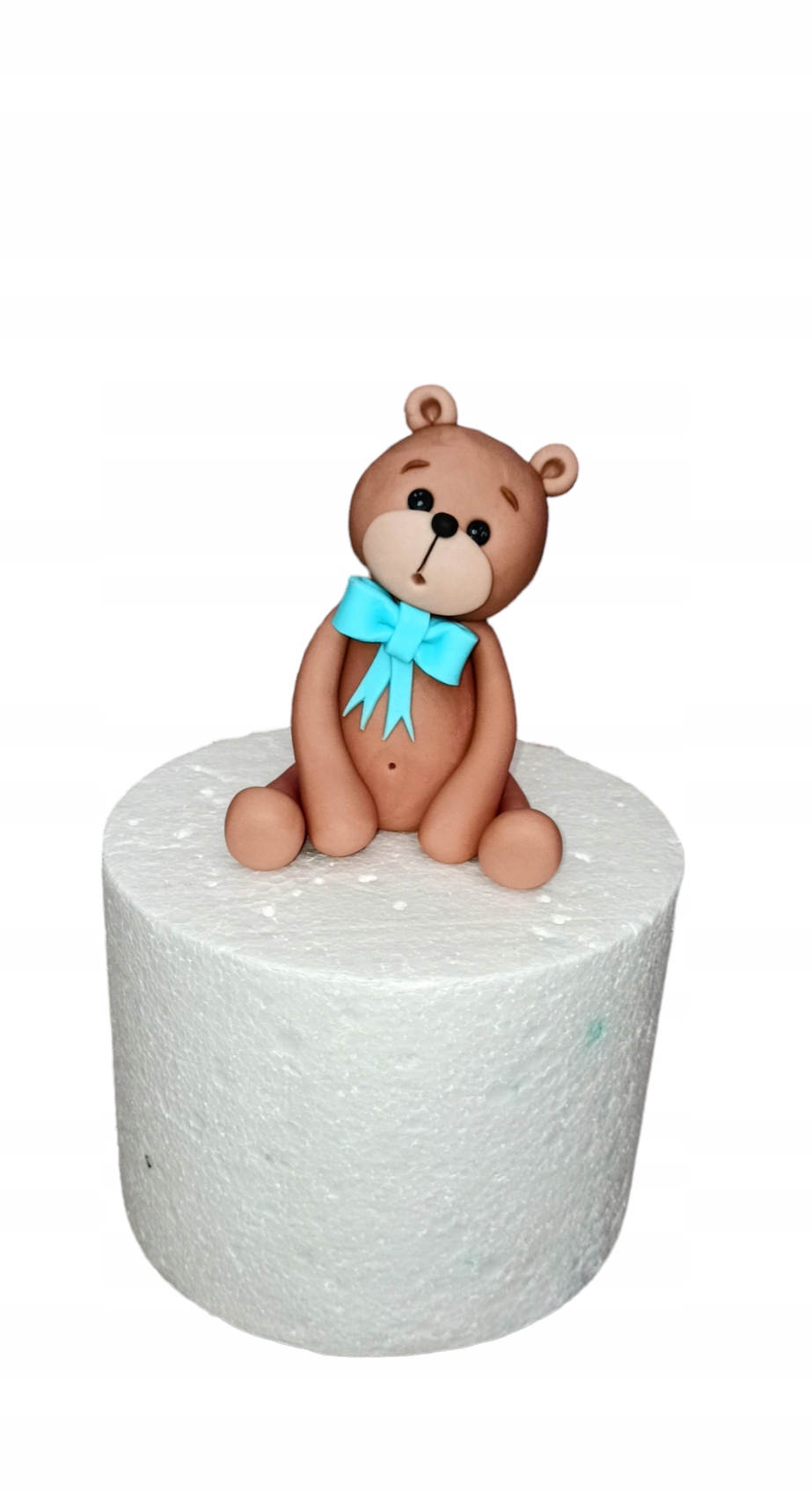 Figurka na tort miś chrzest roczek GRATIS imię!!!