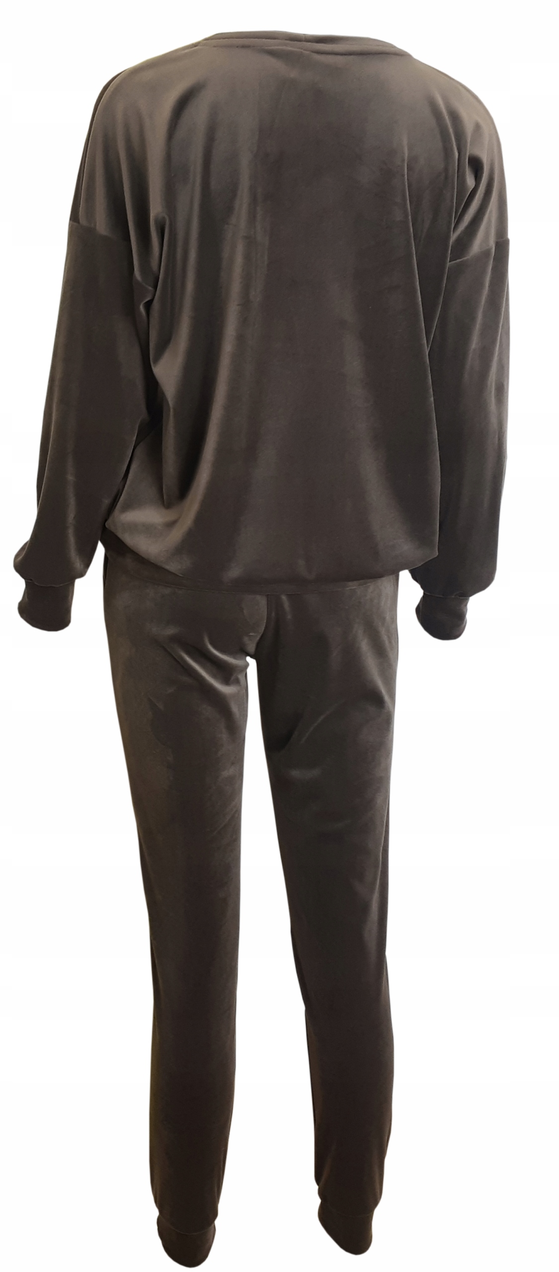 Komplet welurowy DRES VELSATINO r.S Brąz Rozmiar S