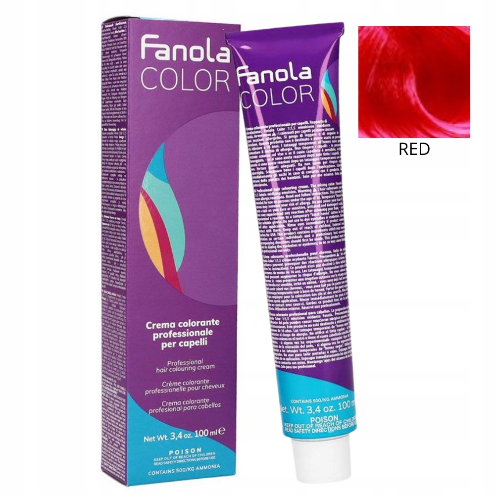 

Fanola Crema Colore Red 100ml farba do włosów