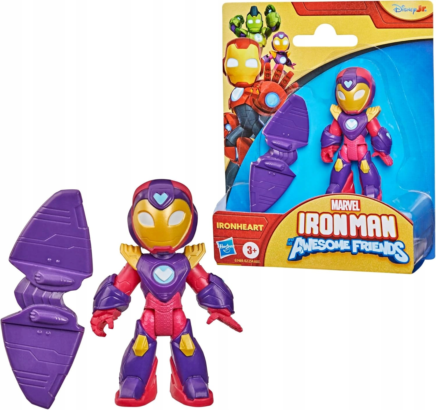 Figurka Marvel Ironheart 7,6 CM Z Ruchomymi Ramioniami Skrzydła