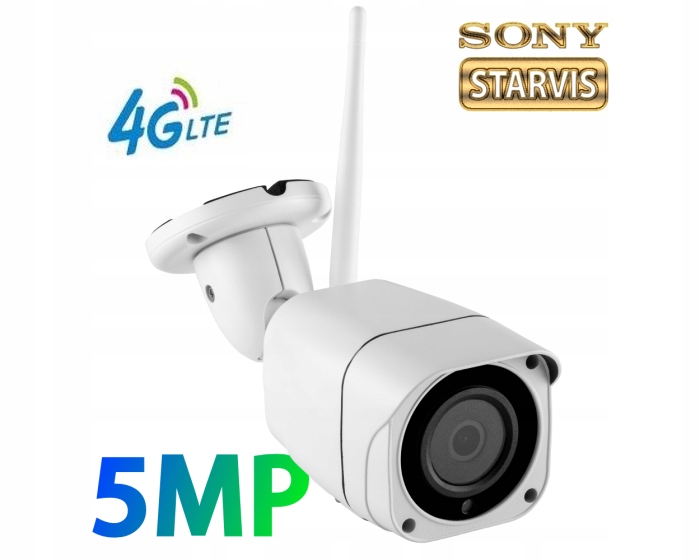 KAMERA IP 3G 4G LTE SIM ZEWNĘTRZNA GSM 5Mpx 5Mp