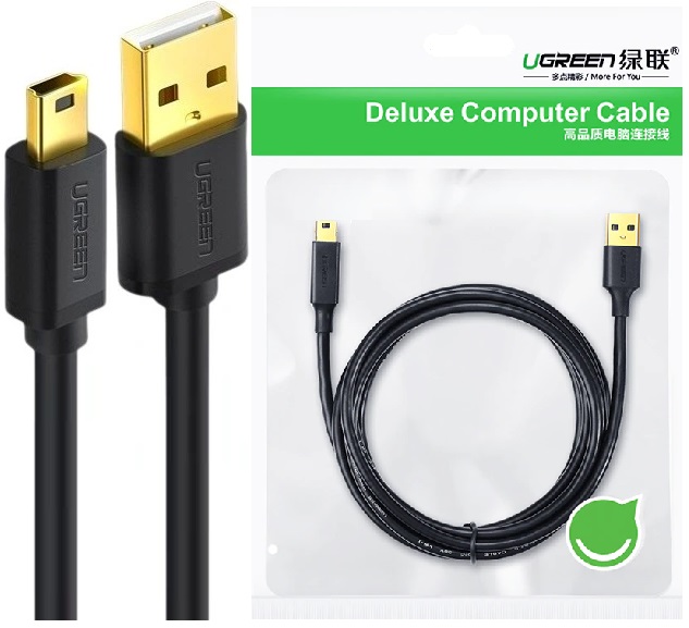

Ugreen kabel przewód Usb mini Usb 3 m pozłacany
