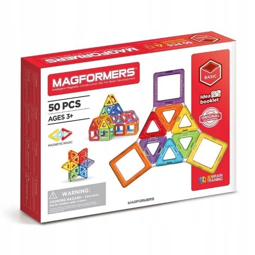 

Magformers Klocki magnetyczne 3D 50 elementów