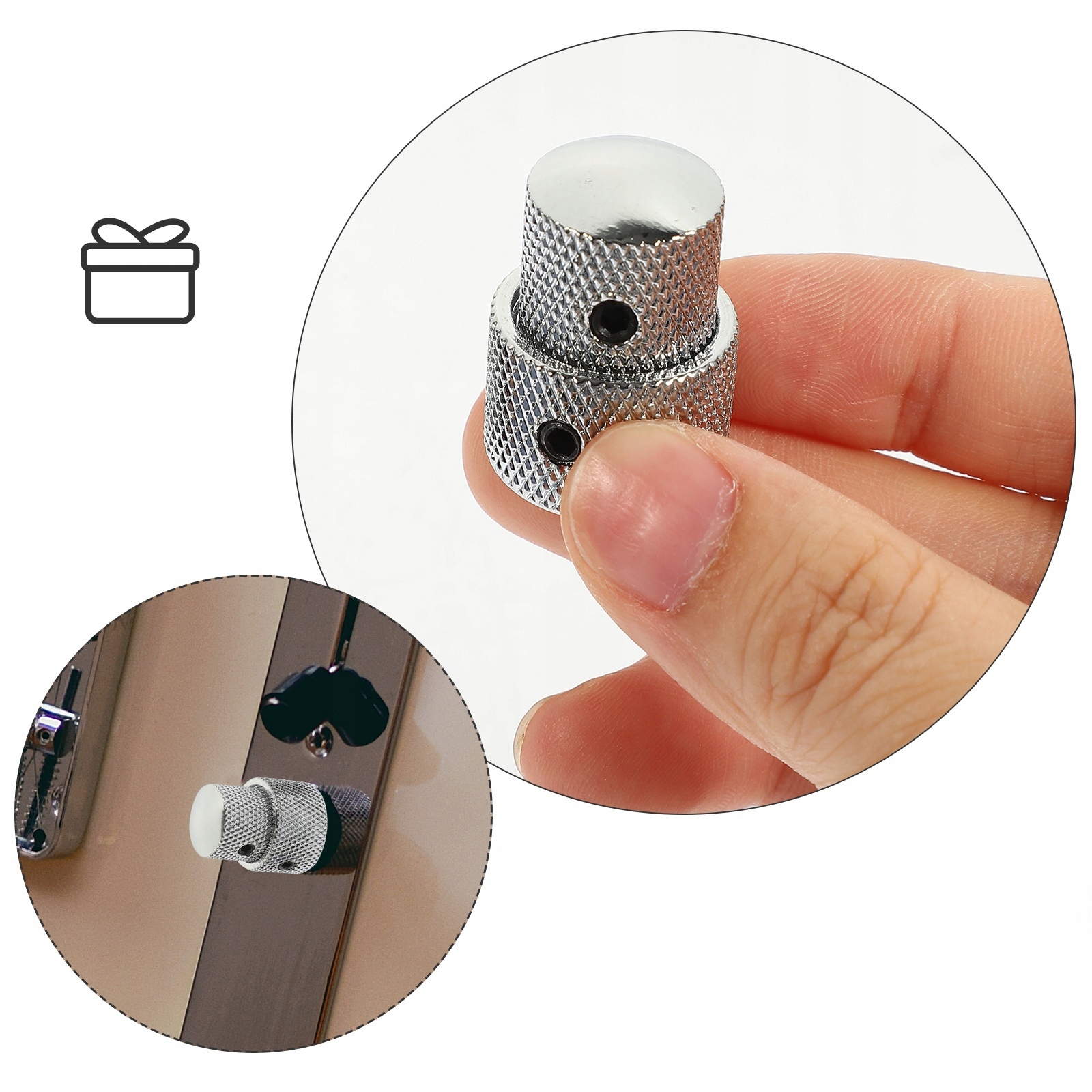 GITARA GŁOŚNOŚĆ POKRĘTKA BASOWA ELEKTRYCZNA 2 SZT Marka bez marki