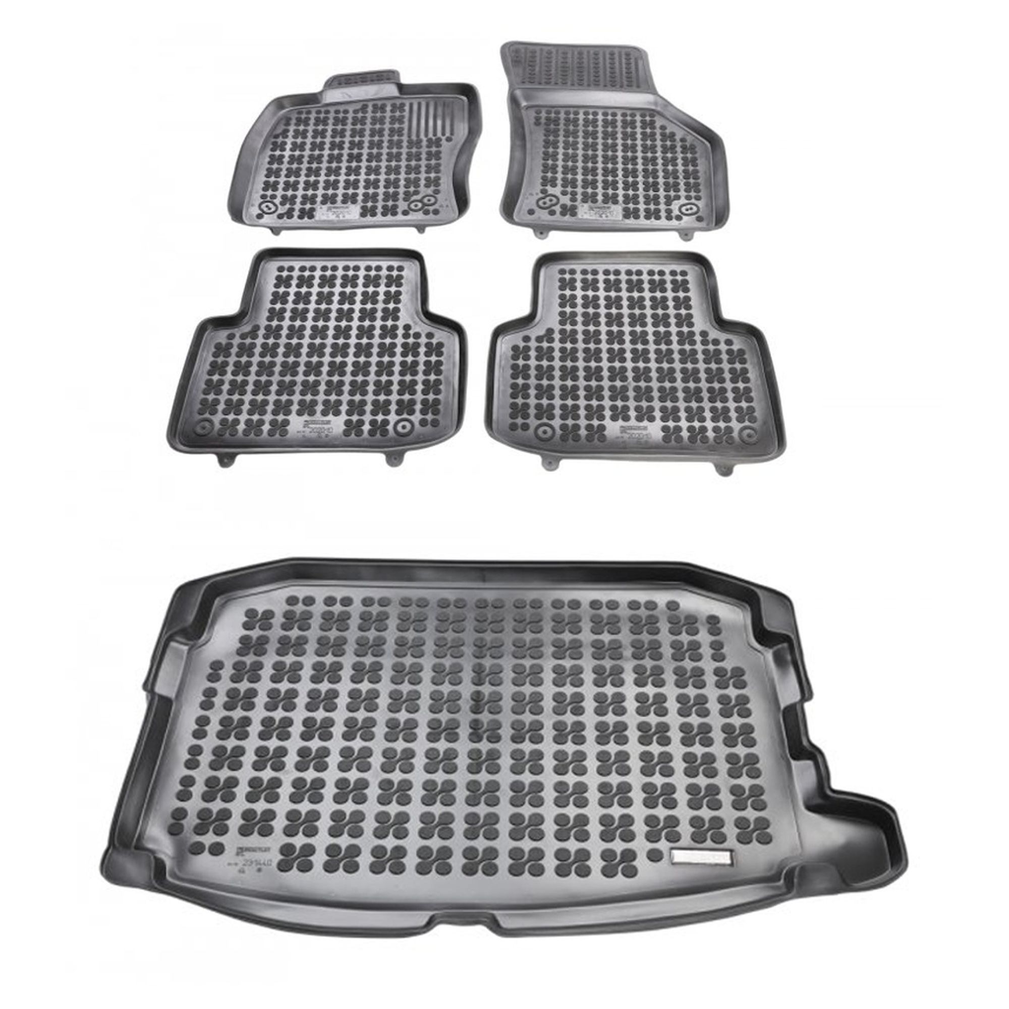 Gumová sada koberců a rohožek Seat Leon IV MK4 od roku 2020 Hatchback, jedna podla
