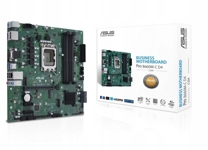 Asus Pro B660M-C D4-CSM, Intel B660, LGA1700, 4xDDR4, mATX 90MB19B0-M1EAYC