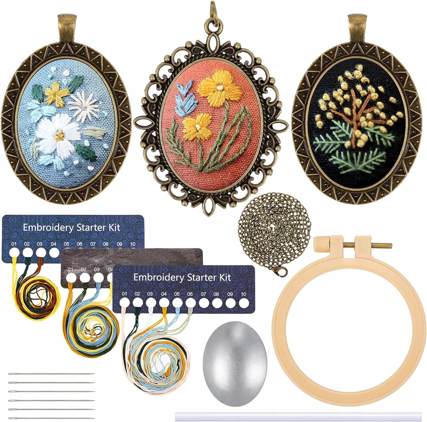 Sada Na Vyšívání Přívěsků Vyšívání Vzory Jehly Obruč Diy