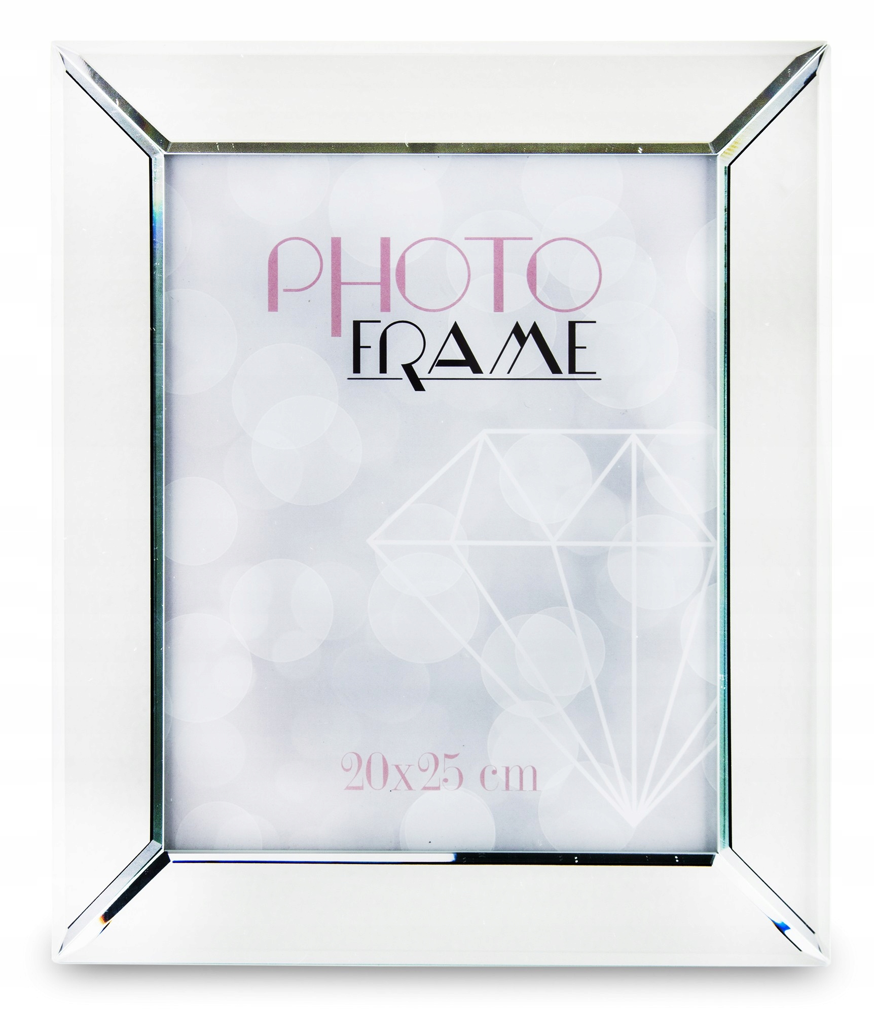 

Ramka Na Zdjęcie Lustrzana Srebrna Glamour 20 x 25