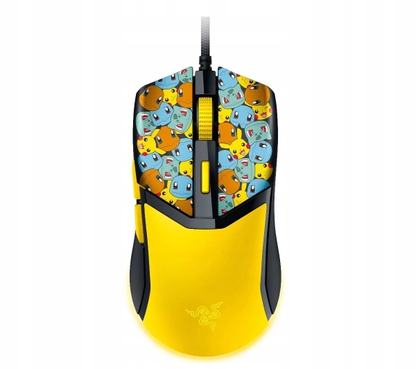 Mysz przewodowa Pokemon Razer Cobra Pokemon Kanto Edition Żółta Gamingowa