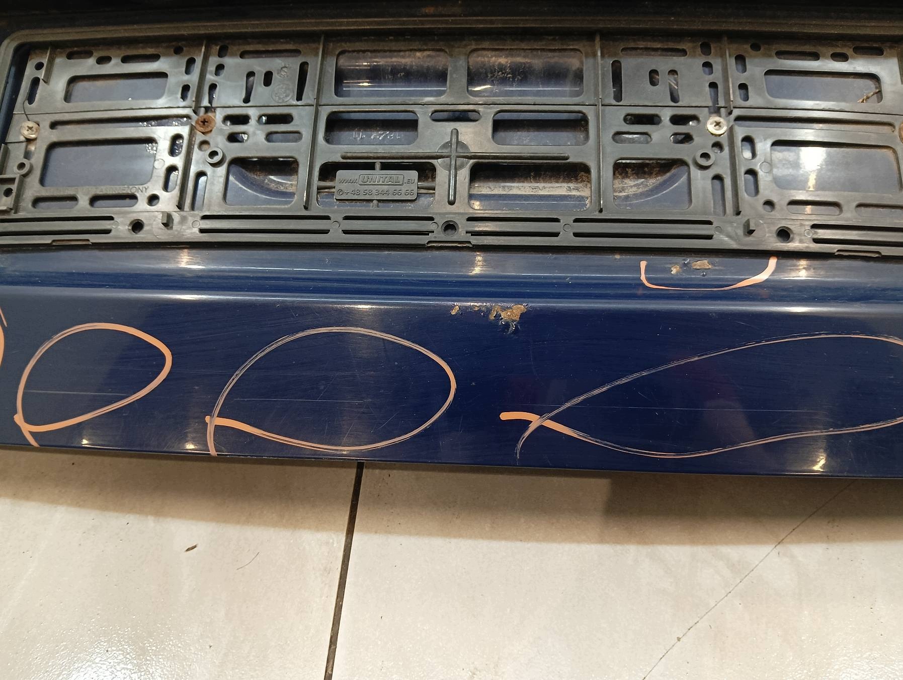 boot door 5D HB GRANATOWA Skoda Fabia II (2007-2014)
