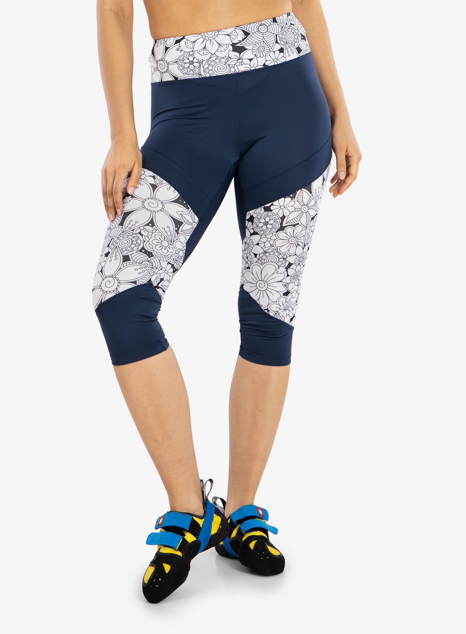 Dámské lezecké legíny Ocun Rhea 3/4 Leggings modré sargasso M