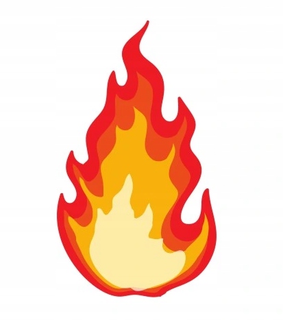Naklejka 3D na Samochód Auto Gadżety Wodoodporna Fire Ogień Emotka