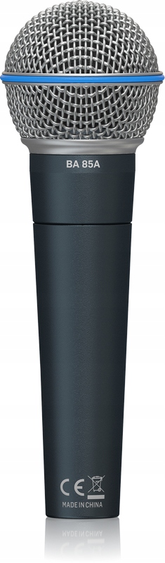 Mikrofon dynamiczny wokalny Behringer BA 85A Uchwyt Case ZESTAW Zastosowanie instrumentalny