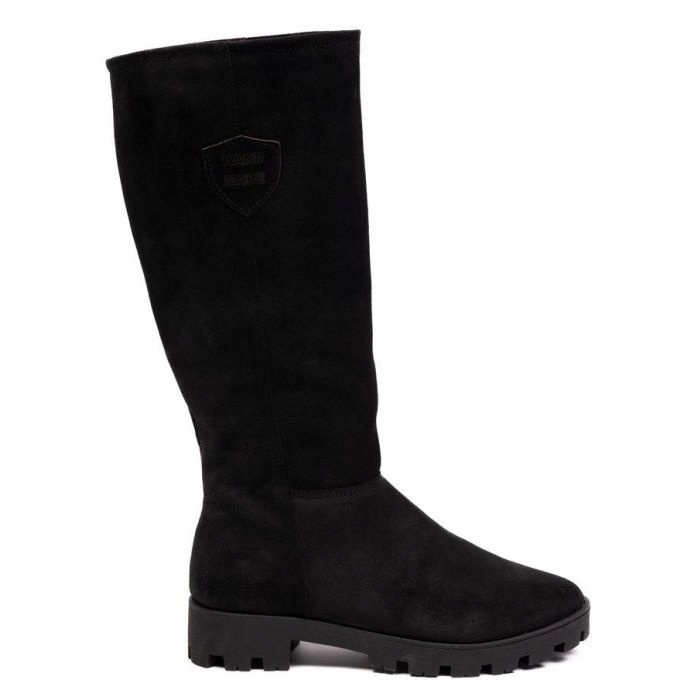 Semišové Kozačky Trapery Platformy Optimo 39