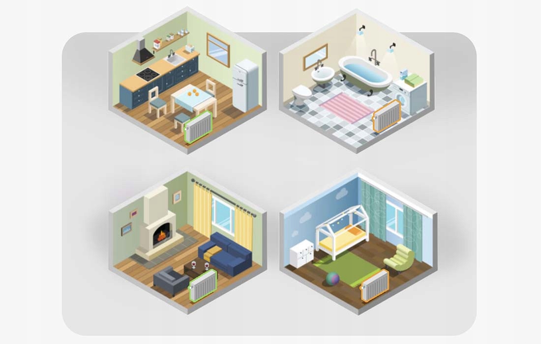 Głowica termostatyczna HomeKit WiFi Meross smart Marka Meross