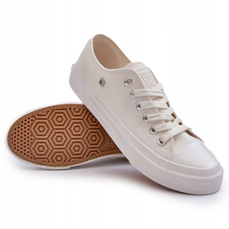 Trampki Męskie Klsyczne Niskie Big Star NN174111 Białe 43