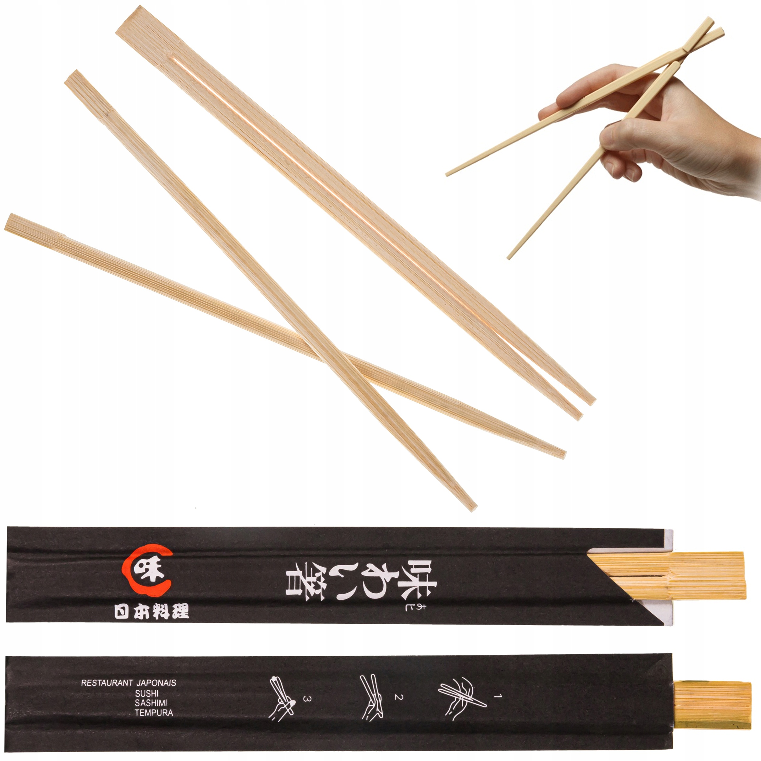 

Pałeczki Do Sushi Bambusowe Jednorazowe 2 sztuki