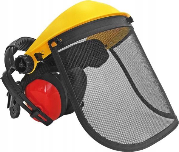 

Maska osłona twarzy siatka nauszniki do koszenia