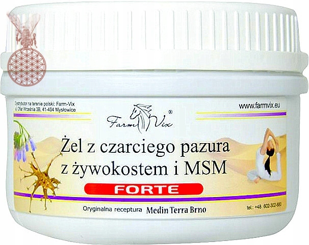

Żel 'forte' Czarci Pazur z Żywokostem i Msm 350ml+