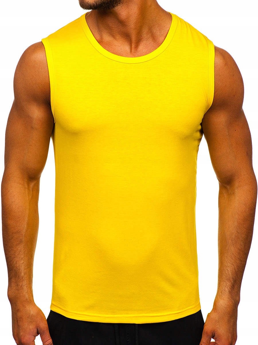 

Koszulka Tank Top T-shirt Żółty 99001 DENLEY_2XL