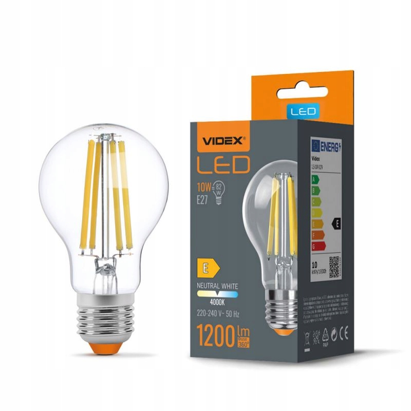 

Żarówka Led Filament 10W, E27, Barwa neutralna